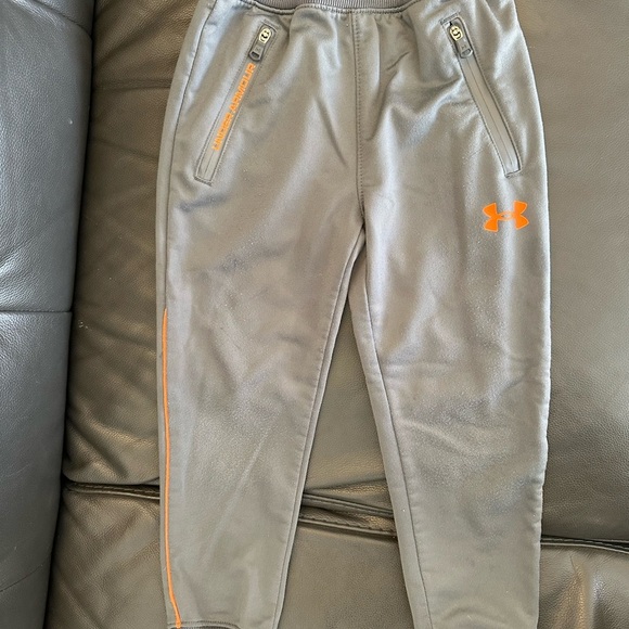 Under Armour Gray Joggers with Orange Accents - Picture 2 of 4